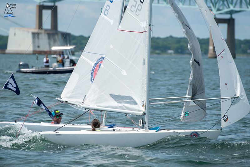 Close racing in the 2.4mR class at the 20th Anniversary C. Thomas Clagett, Jr. Memorial Clinic and Regatta photo copyright Clagett Sailing - Andes Visual taken at  and featuring the 2.4m class