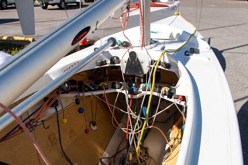 Inside the cockpit - 2.4mR World Championship Para Sailing International Championship Regatta in Florida photo copyright Missy Weiner Photography taken at Davis Island Yacht Club and featuring the 2.4m class