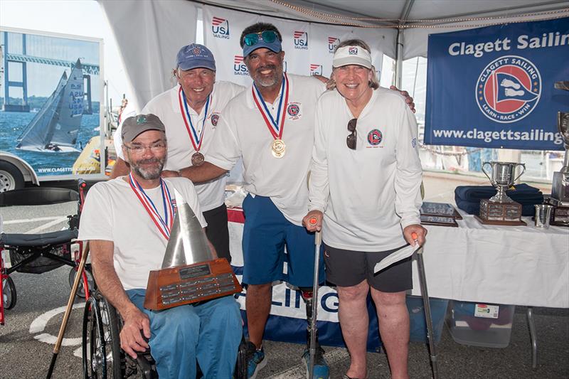2.4mR class winners 21st Clagett Regatta and U.S. Para Sailing Championships photo copyright Clagett Sailing - Andes Visual taken at  and featuring the 2.4m class