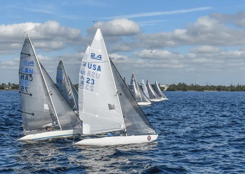 2.4 meter CanAm Series 2024 photo copyright Fran Burstein taken at Charlotte Harbor Yacht Club and featuring the 2.4m class