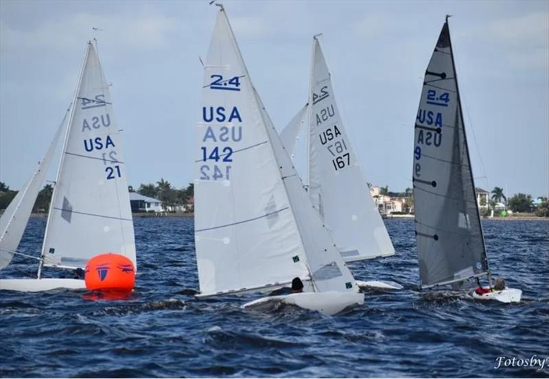 2.4 meter CanAm Series 2024 photo copyright Fran Burstein taken at Charlotte Harbor Yacht Club and featuring the 2.4m class