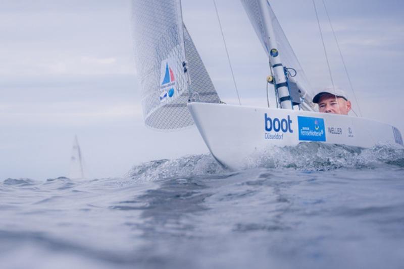Heiko Kröger set an exclamation mark with first, second and first place at the start of Kiel Week in the 2.4mR - photo © Sascha Klahn / Kieler Woche