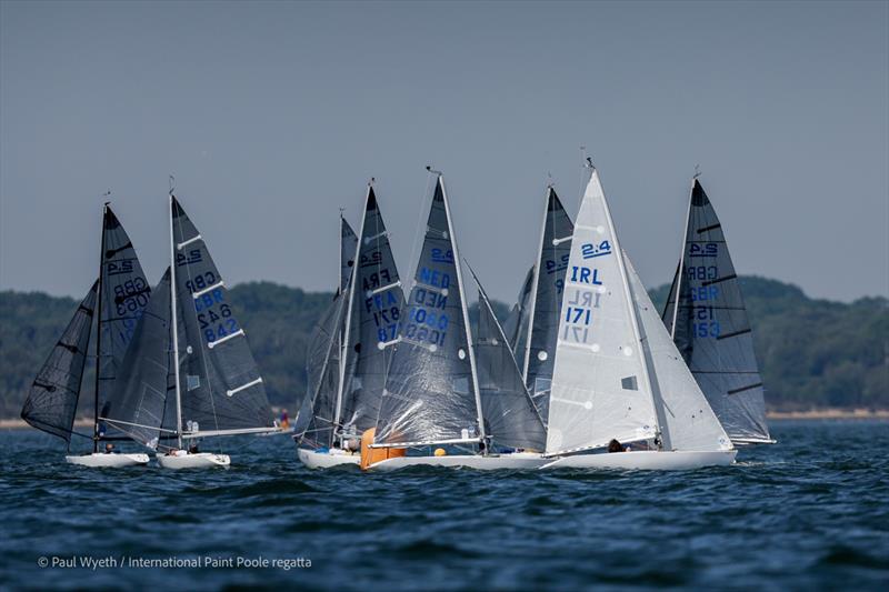 2.4m fleet on Monday at the International Paint Poole Regatta 2026 photo copyright Paul Wyeth / www.pwpictures.com taken at Parkstone Yacht Club and featuring the 2.4m class