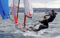 Erin McIlwaine from Newcastle Yacht Club and Lauren McDowell at the RYA Northern Ireland Youth Championships © Simon McIlwaine