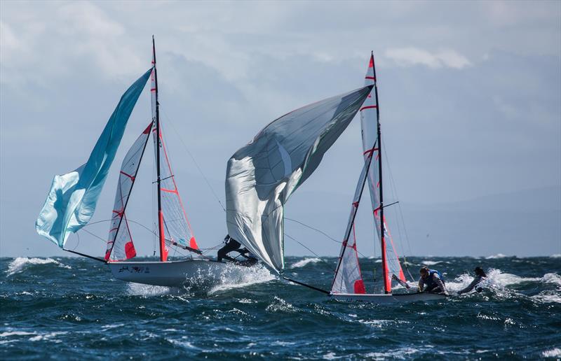 Day 2 of the Zhik 29er World Championships at Pwllheli photo copyright Robert Hajduk / www.ShutterSail.com taken at Pwllheli Sailing Club and featuring the 29er class