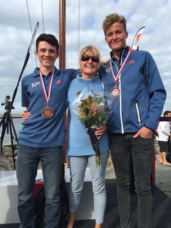 Bronze for Crispin Beaumont and Tom Darling at the 29er Worlds in Medemblik photo copyright Andrew Connellan taken at Regatta Center Medemblik and featuring the 29er class