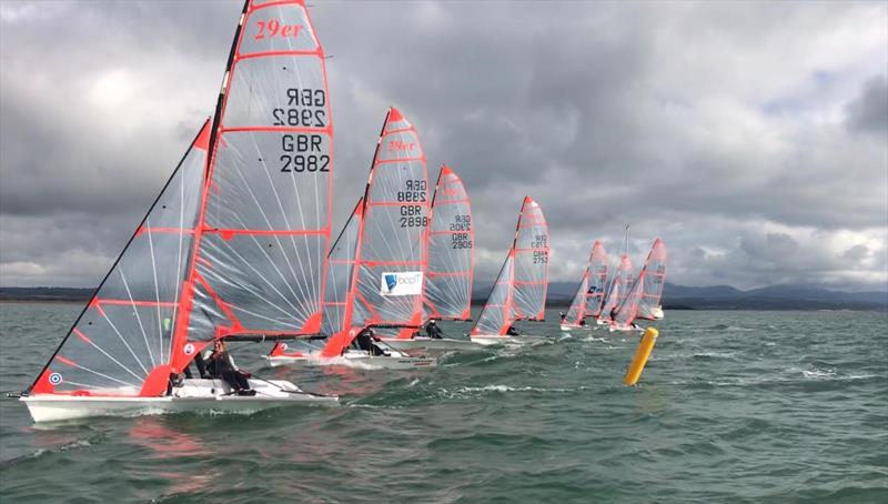 29er coached racing weekend at Pwllheli photo copyright Will Willett & Paul Burke taken at Plas Heli Welsh National Sailing Academy and featuring the 29er class