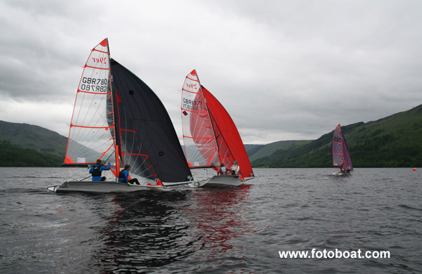 Scottish Schools Championship at Loch Earn photo copyright Alan Henderson / www.fotoboat.com taken at Loch Earn Sailing Club and featuring the 29er class