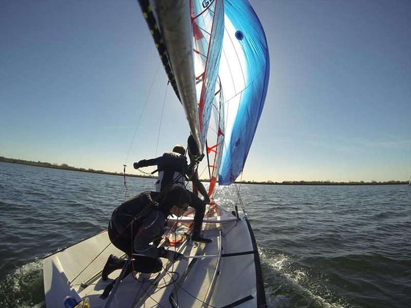 James Curtis from Guildford, Surrey wins a place on the places on ilovesailing calendar photo copyright James Curtis taken at Island Barn Reservoir Sailing Club and featuring the 29er class