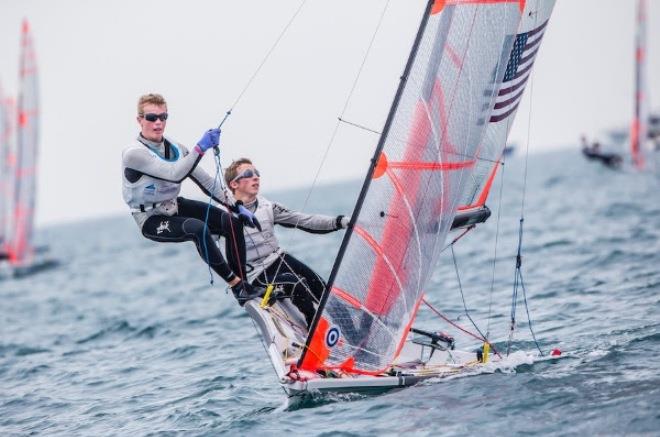 Boys 29er - Neil Marcellini (Lafayette, Calif.) and Ian Brill (San Diego, Calif.) at Youth Sailing Worlds Sanya - photo © World Sailing / Sailing Energy