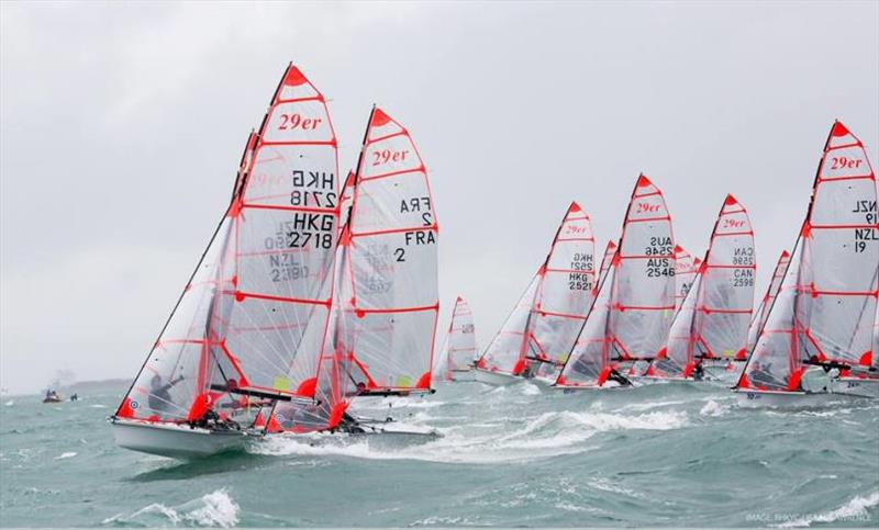 Day 5 - Zhik 29er World Championship at Royal Hong Kong Yacht Club photo copyright Isaac Lawrence / RHKYC taken at Royal Hong Kong Yacht Club and featuring the 29er class