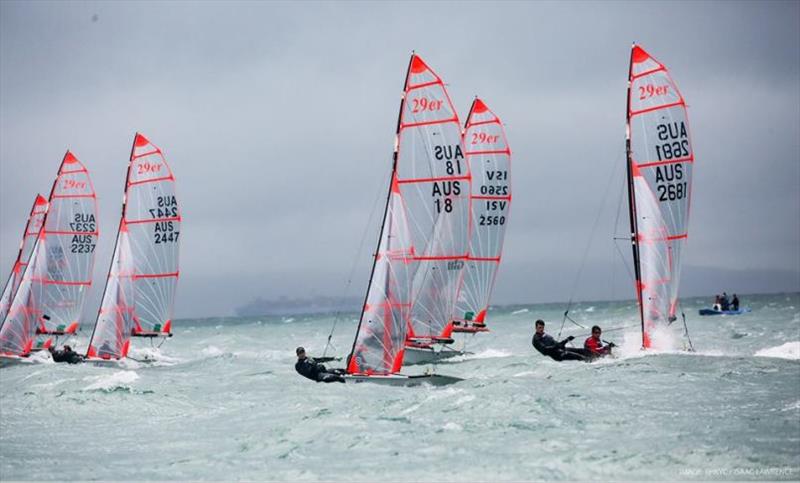 Day 5 - Zhik 29er World Championship at Royal Hong Kong Yacht Club photo copyright Isaac Lawrence / RHKYC taken at Royal Hong Kong Yacht Club and featuring the 29er class