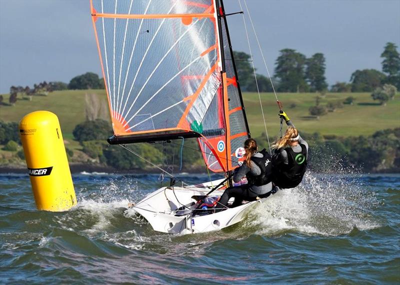 Top female crew Sophia Fyfe and Alice Haslett - NZ 29er Nationals, Bay of Islands Yacht Club, June, 2018 - photo © Bay of Islands Yacht Club