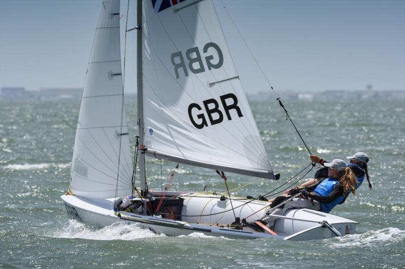 Freya Black and Millie Aldridge - Day 2 - Youth World Championships - photo © James Tomlinson / / World Sailing