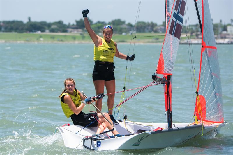 NOR - Womens 29er - Youth Sailing World Championships  - Final Day, Corpus Christi, Texas, USA photo copyright Jen Edney / World Sailing taken at  and featuring the 29er class