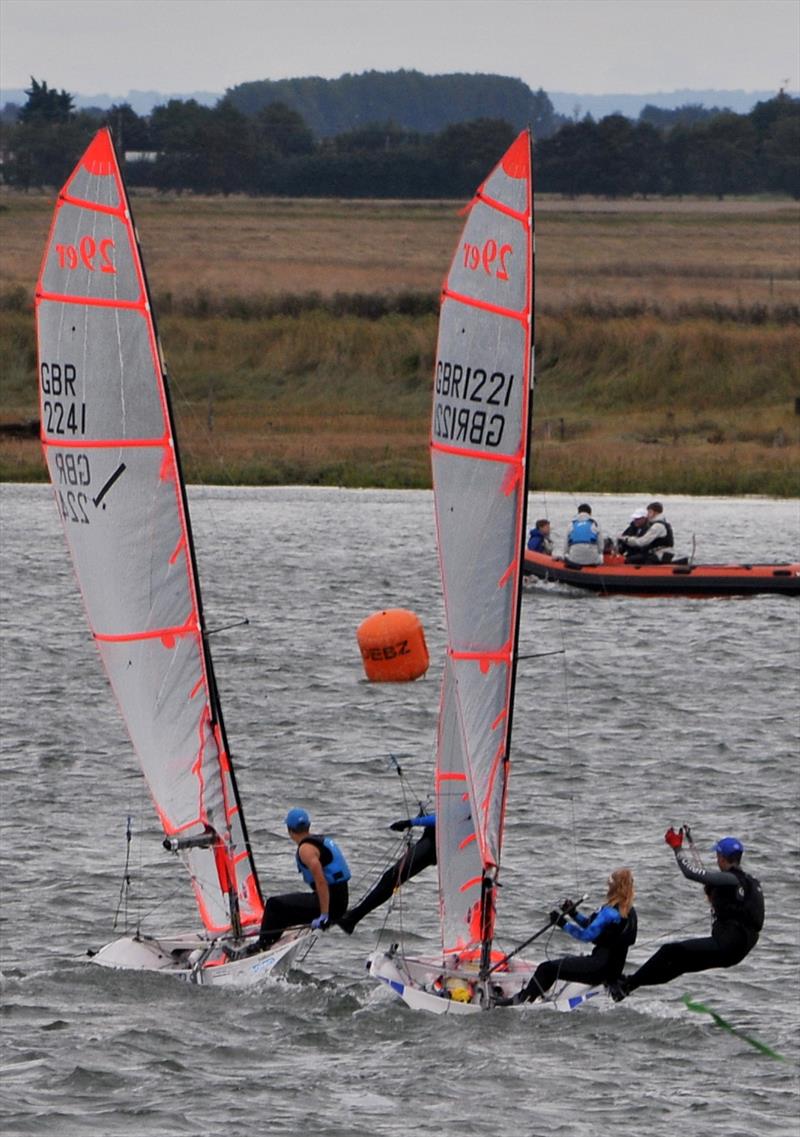 Burnham SC Regatta 2018 photo copyright Alan Hanna taken at Burnham Sailing Club and featuring the 29er class