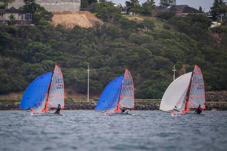 Allianz Championship for 29er and Optimist - Day 3 photo copyright Laurence Bouchet taken at Cercle Nautique Calédonien and featuring the 29er class