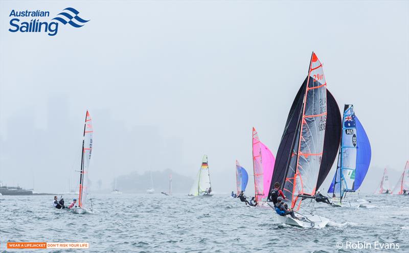 29ers at Sail Sydney photo copyright Robin Evans taken at Woollahra Sailing Club and featuring the 29er class