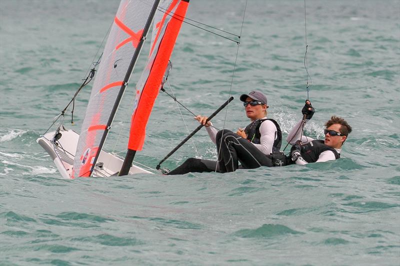 Day 3 - Oceanbridge NZL Sailing Regatta, February 2019 photo copyright Michael Brown, Yachting New Zealand taken at Royal Akarana Yacht Club and featuring the 29er class