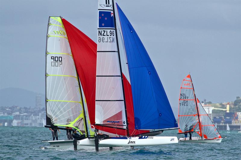 Youth classes rub shoulders with the Olympic veterans - Day 2 - Oceanbridge NZL Sailing Regatta - February 2, 2019 - photo © Richard Gladwell