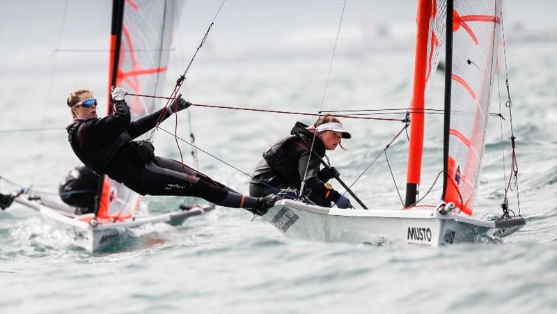 Freya Black and Millie Aldridge, 29er photo copyright Paul Wyeth / RYA taken at  and featuring the 29er class
