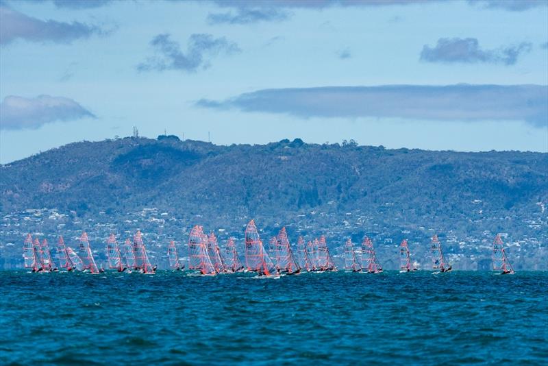 Day 2 - Australian Youth Championships 2020 photo copyright Beau Outteridge taken at Sorrento Sailing Couta Boat Club and featuring the 29er class