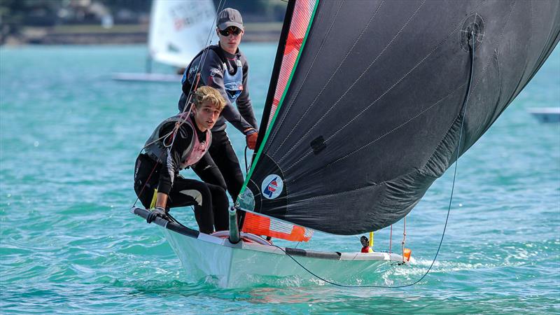 Oceanbridge NZL Sailing Regatta - Wakatere BC April 11, 2021 photo copyright Richard Gladwell / Sail-World.com / nz taken at Wakatere Boating Club and featuring the 29er class