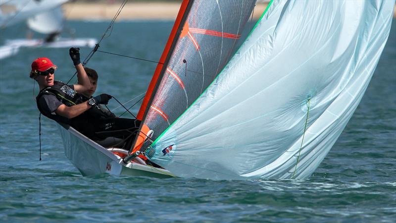 Oceanbridge NZL Sailing Regatta - Wakatere BC April 11, 2021 photo copyright Richard Gladwell / Sail-World.com / nz taken at Wakatere Boating Club and featuring the 29er class