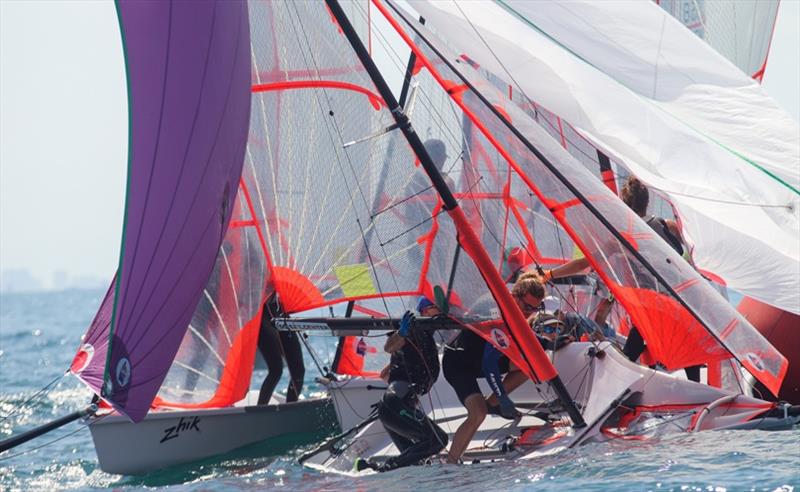 29er World Cup - Day 4 photo copyright Pep Portas taken at Real Club Nautico Valencia and featuring the 29er class