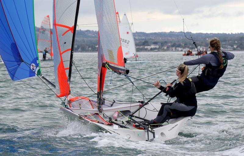 Erin McIlwaine from Newcastle Yacht Club and Lauren McDowell at the RYA Northern Ireland Youth Championships photo copyright Simon McIlwaine taken at Carrickfergus Sailing Club and featuring the 29er class