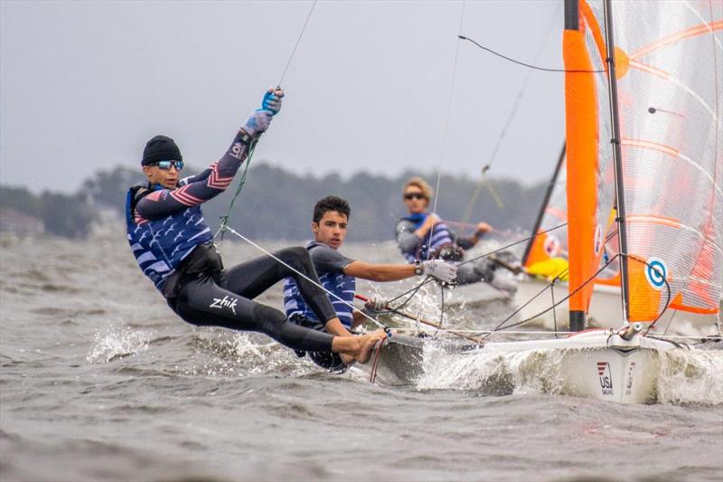 2021 U.S. Youth Sailing Championship - Day 1 photo copyright Matt Flanagan McCotter taken at  and featuring the 29er class