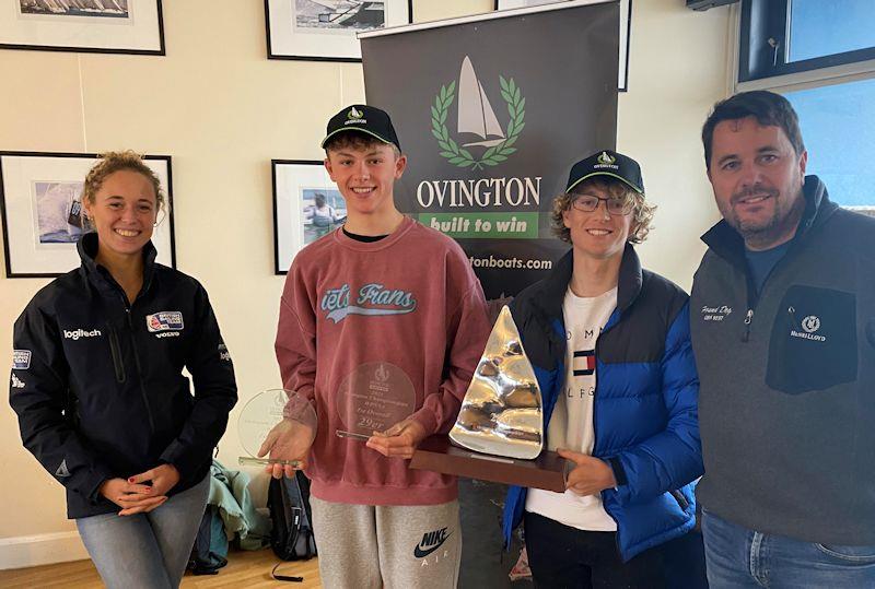 Ben Muller and Sam Webb win the Ovington Championships for 29ers at Weymouth photo copyright Rachael Jenkin taken at Weymouth & Portland Sailing Academy and featuring the 29er class