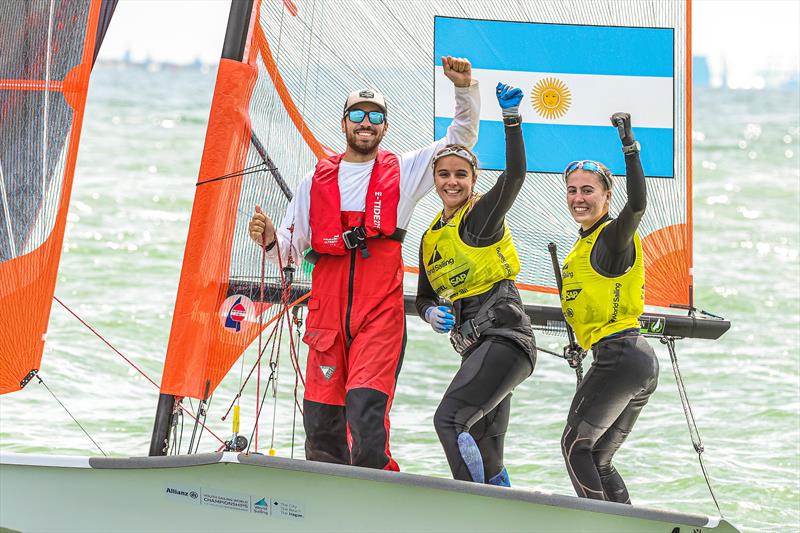 Female 29er gold to Amparo Stupenengo Pefaur and Julia Pantin (ARG) at the Allianz Youth World Sailing Championships - photo © Sailing Energy / World Sailing