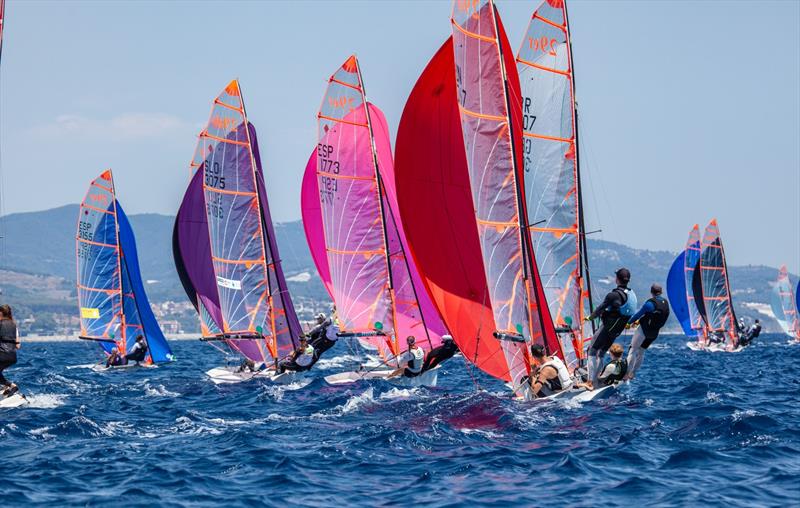 29er World Championships 2022 at El Balís, Spain photo copyright Laura Carrau taken at Club Nautico El Balis and featuring the 29er class