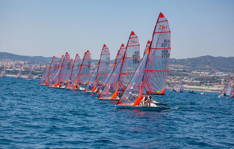 29er World Championships 2022 at El Balís, Spain - Day 4 photo copyright Laura Carrau taken at Club Nautico El Balis and featuring the 29er class