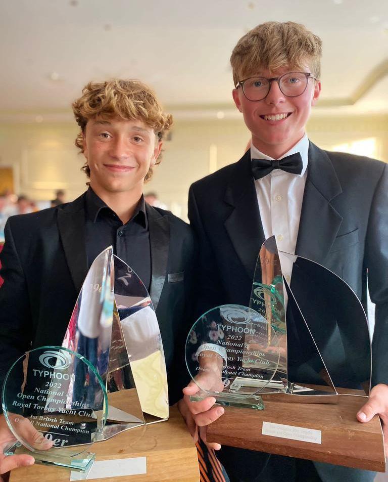 Santi Sesto Cosby and Leo Wilkinson win the 29er UK National Championships photo copyright Phil Lightbody taken at Royal Torbay Yacht Club and featuring the 29er class