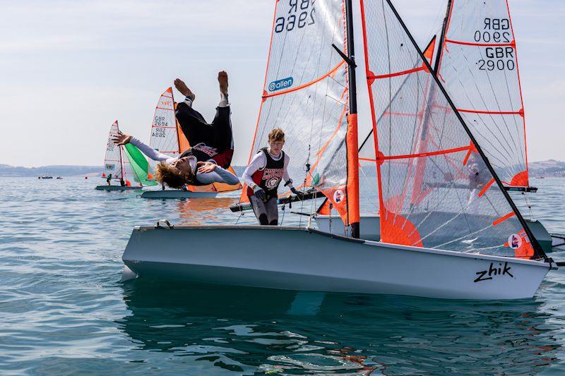 Santi Sesto Cosby and Leo Wilkinson win the 29er UK National Championships photo copyright Phil Jackson / Digital Sailing taken at Royal Torbay Yacht Club and featuring the 29er class