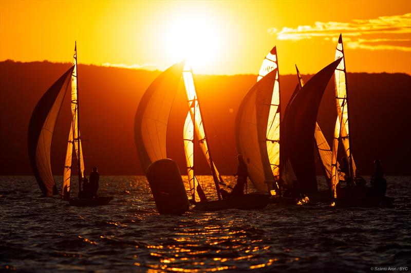 Rooster 29er Euro Cup and Hungarian Nationals 2022 at Lake Balaton photo copyright Aron Szanto taken at Balatonfüredi Yacht Club and featuring the 29er class