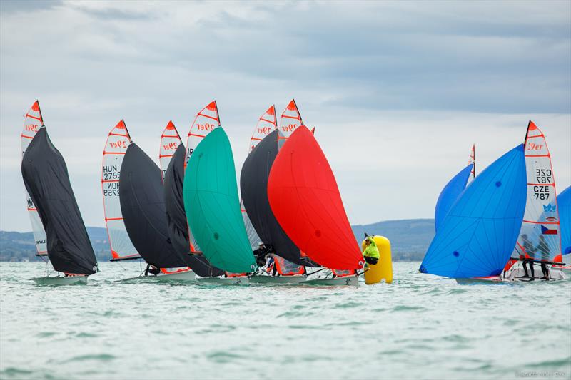 Rooster 29er Euro Cup and Hungarian Nationals 2022 at Lake Balaton photo copyright Aron Szanto taken at Balatonfüredi Yacht Club and featuring the 29er class