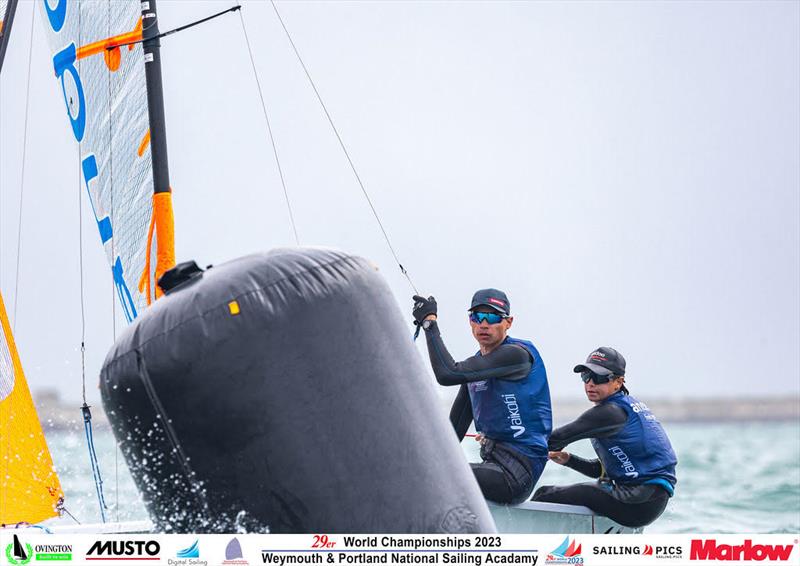 Joel Beashel and Logan Radford - 2023 29er Worlds - photo © Kristian Joos