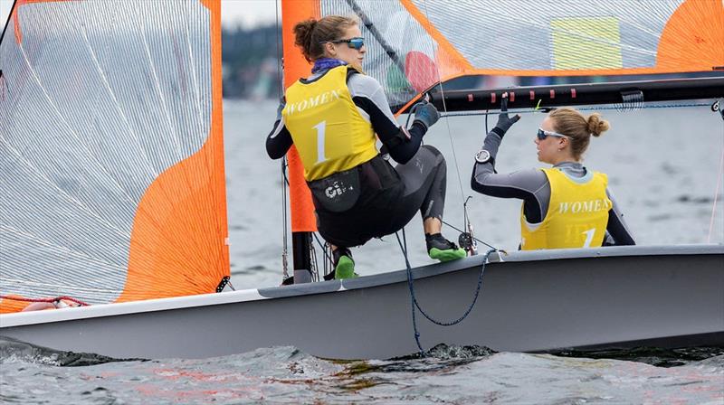 Lucia Cullen & Alana Twomey at 29er European Championship photo copyright Mogens Hansen taken at Royal Swedish Yacht Club and featuring the 29er class