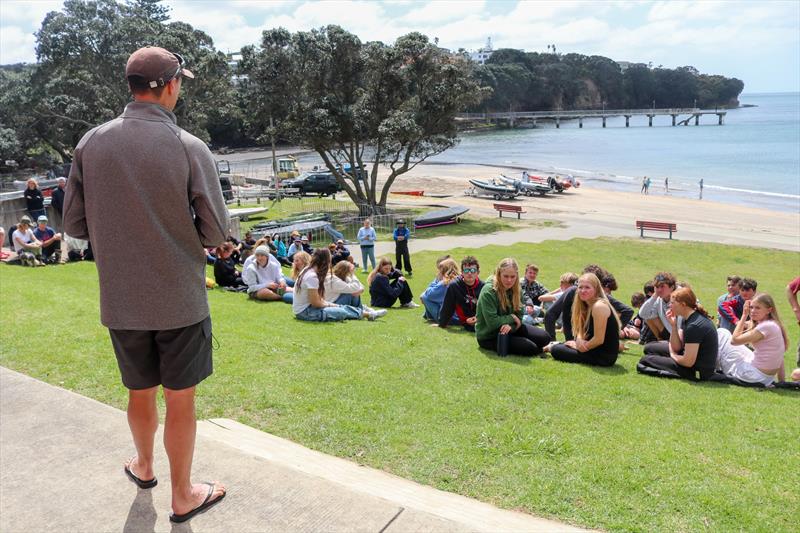 New Zealand Youth Championships - Murray's Bay Sailing Club - October 2023 photo copyright Yachting NZ taken at Murrays Bay Sailing Club and featuring the 29er class