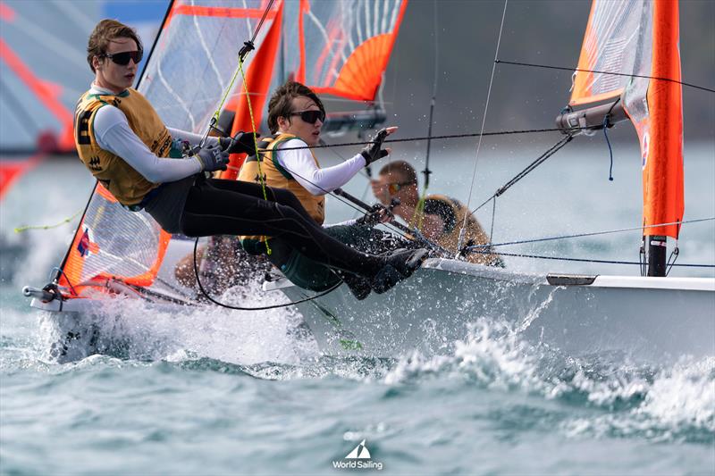 2023 Youth Sailing World Championships Day 2 photo copyright World Sailing taken at  and featuring the 29er class