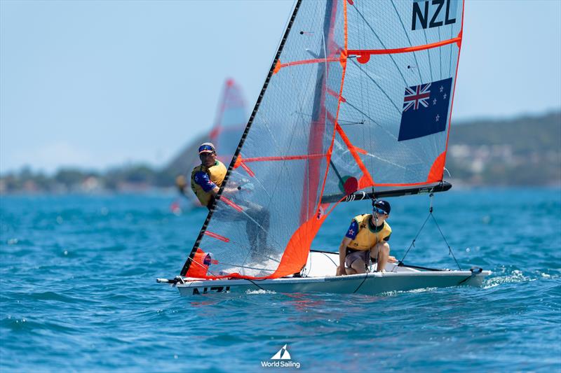 Boys 29er (NZL) - Youth Sailing World Championships - December, 2023 - Buzios, Brazil photo copyright Gabriel Heusi / World Sailing taken at Iate Clube do Rio de Janeiro and featuring the 29er class