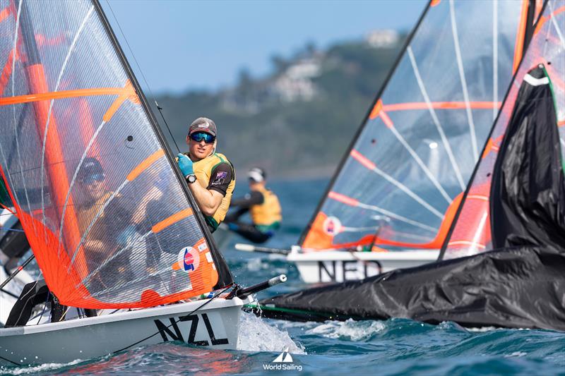 Boys 29er (NZL) - Youth Sailing World Championships - December, 2023 - Buzios, Brazil photo copyright Gabriel Heusi / World Sailing taken at Iate Clube do Rio de Janeiro and featuring the 29er class