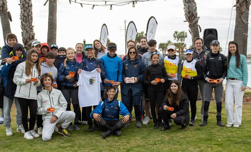 The 29er fleet finalizing preparations at the RCNV Regatta Base - photo © Pep Portas | RCNV