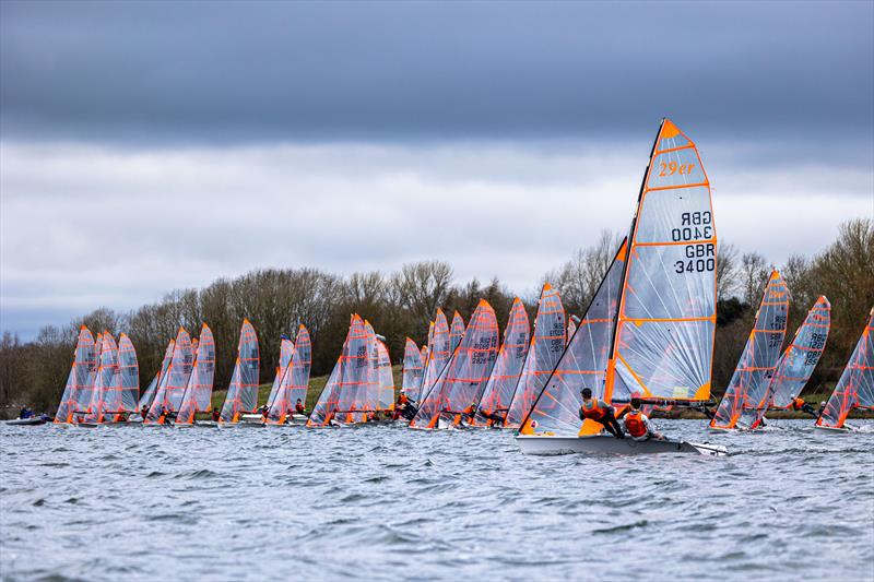 29er Typhoon Winter Championships at Draycote Water - photo © Phil Jackson / Digital Sailing