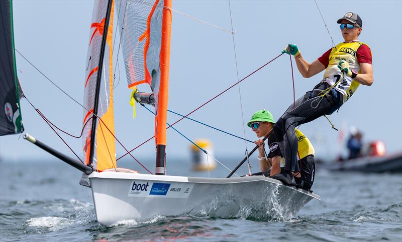 Norwegians Niklas Holt and Philip Horslund are in a class of their own at the 29er Eurocup at Kieler Woche - photo © Sascha Klahn / Kieler Woche