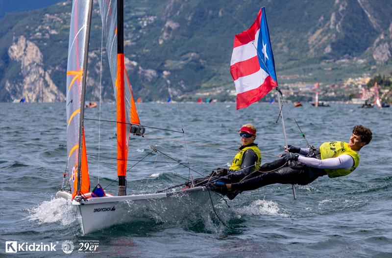 Isabella Calzadilla and Diego Power at 29er European Championship Riva del Garda - photo © Mauro Melandri / Zerogradinord