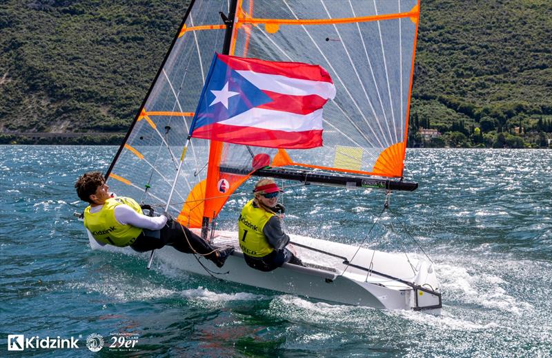 Isabella Calzadilla and Diego Power at 29er European Championship Riva del Garda - photo © Mauro Melandri / Zerogradinord